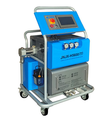 防腐聚脲用什么噴涂機(圖1) H5600(T)-PLC聚脲噴涂機