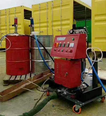 集裝箱空腔聚氨酯填充(圖2) H型集裝箱空腔聚氨酯填充