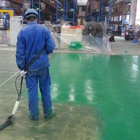 防腐涂料噴涂機(jī)器(圖6) 防腐涂料噴涂機(jī)器地坪施工案例